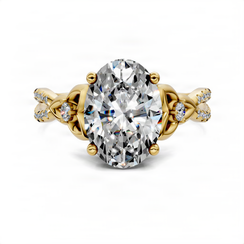 Opes Oval Love Knot Ring