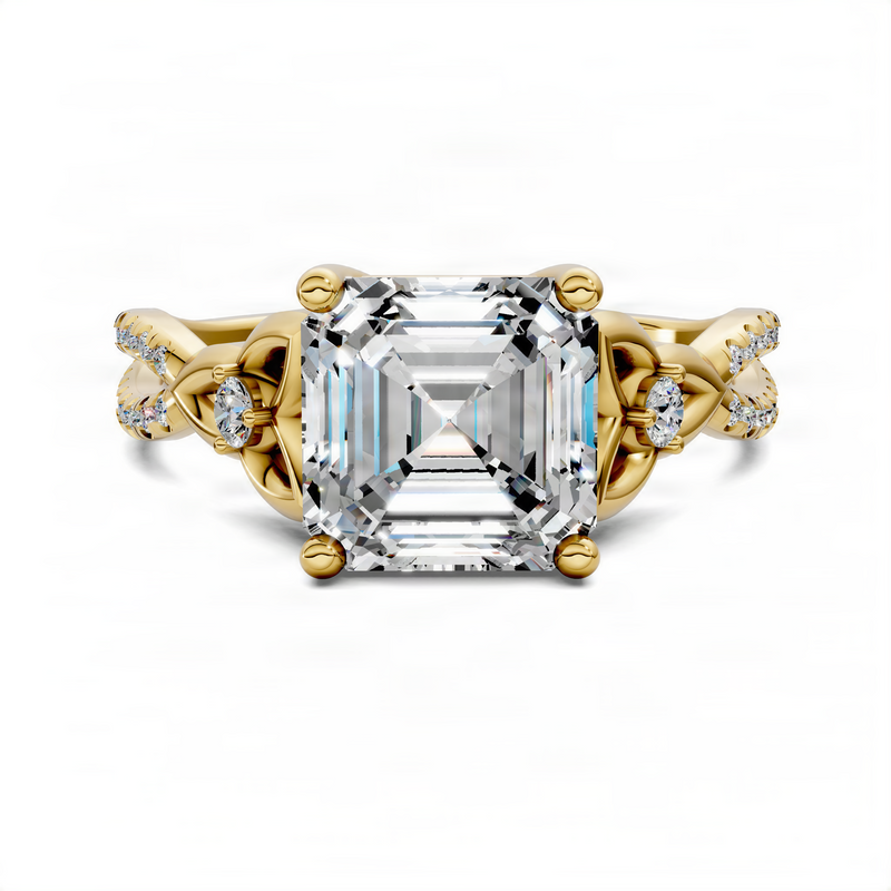 Opes Asscher Love Knot Ring