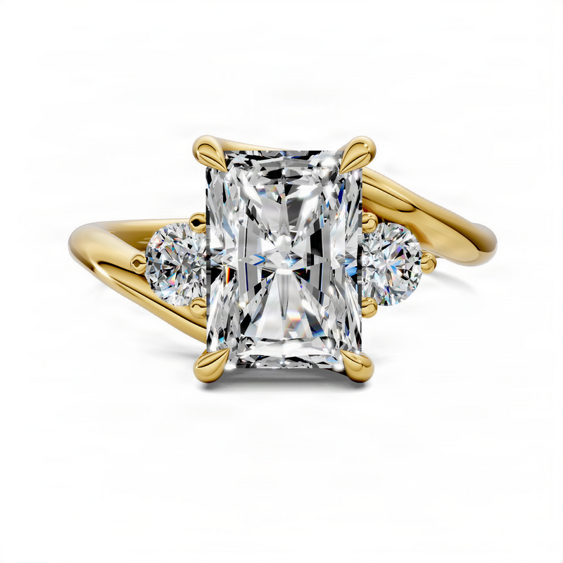 Opes Radiant Bypass Three Stone Ring