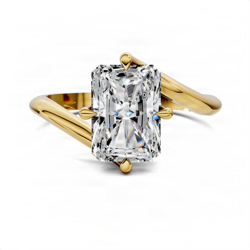 Opes Radiant Bypass Solitaire Ring