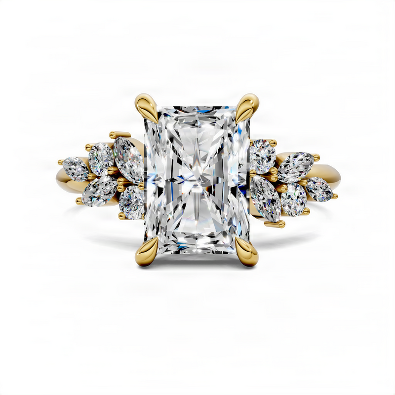 Opes Radiant Floral Cluster Ring