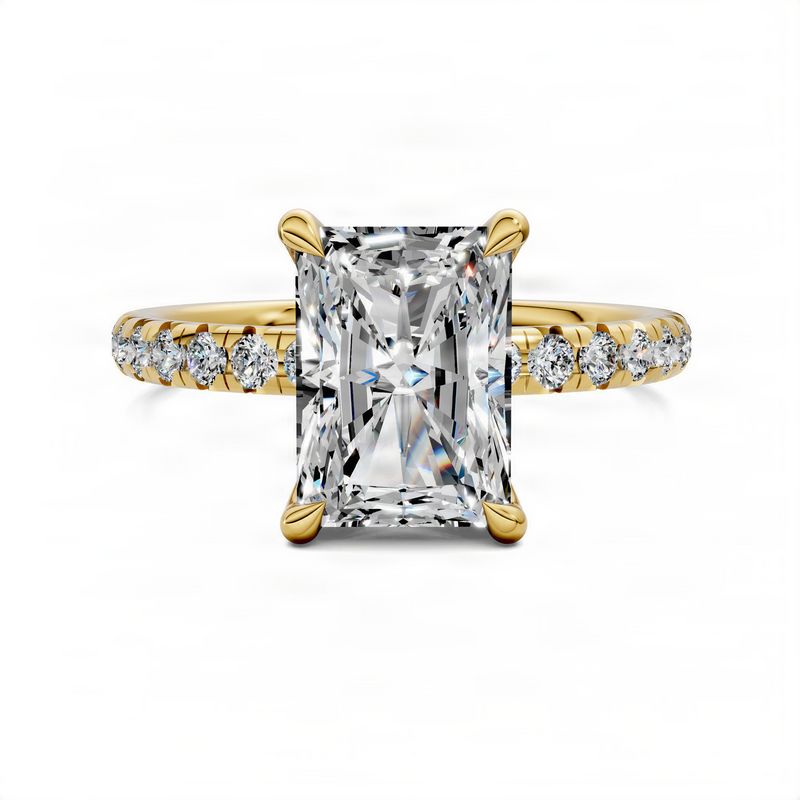 Opes Radiant Scalloped Pavé Ring