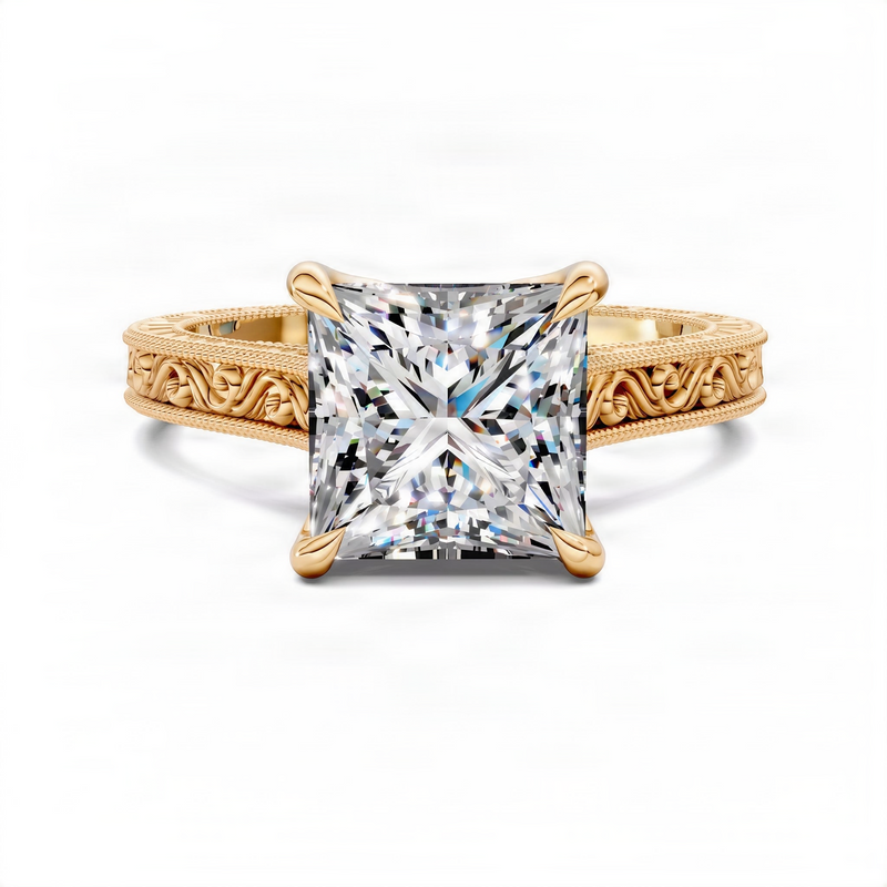 Opes Princess Vintage Vine Ring
