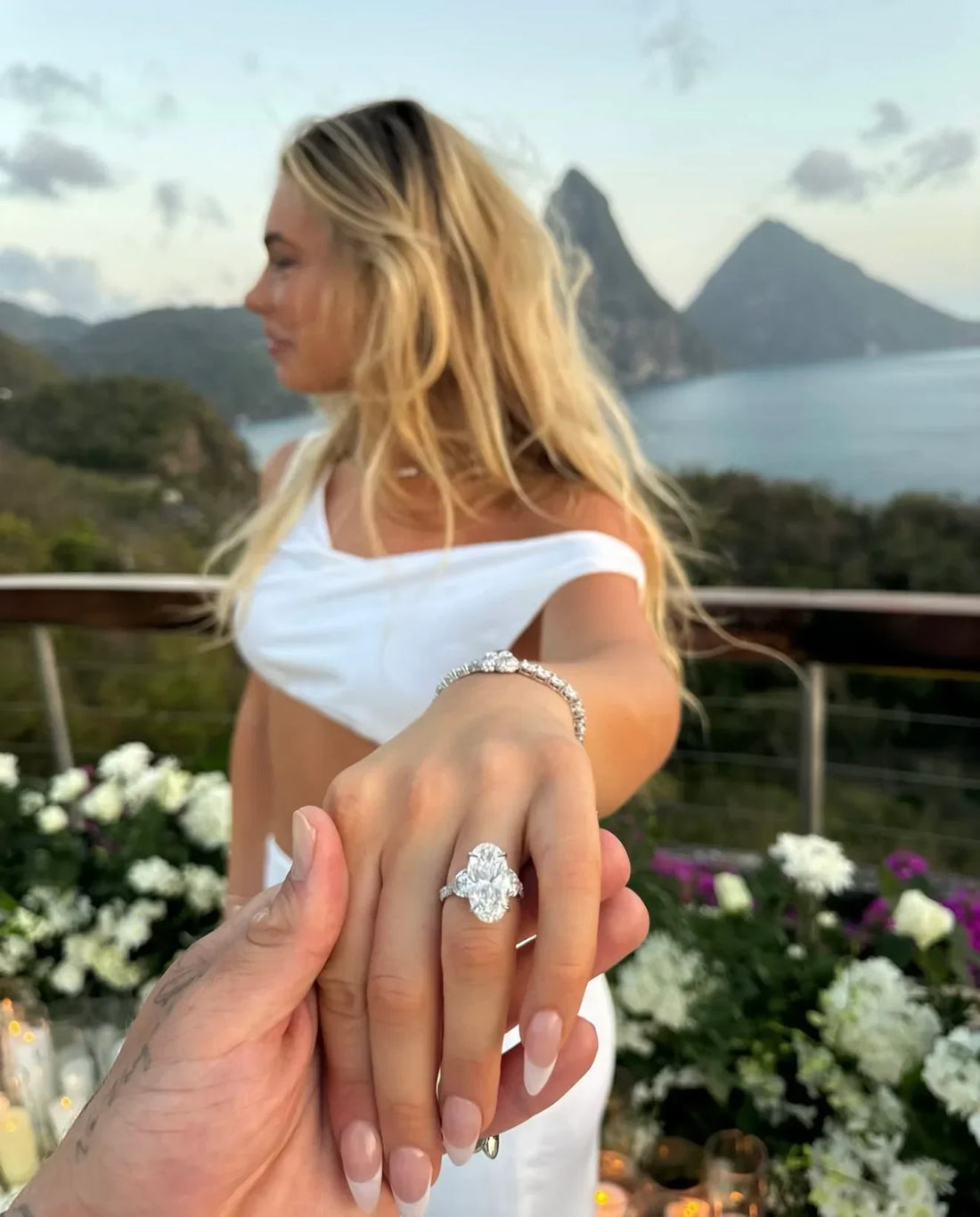 Jake Paul's Elongated Oval Engagement Ring