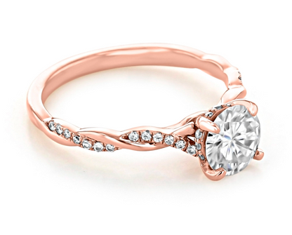 CUSTOM Oval 1.3CT LAB DIAMOND Ring in ROSE Gold