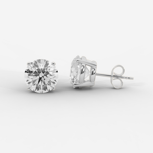 CUSTOM 10TCW F VVS2 LAB DIAMOND STUD