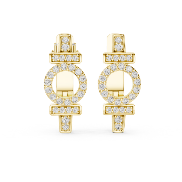 Opes Buckle Earrings 3862