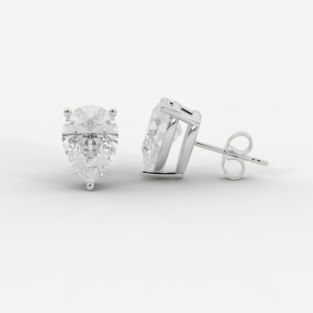 Pear Cut Basket Studs