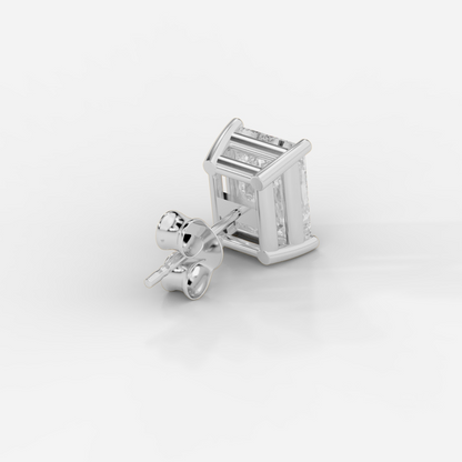 Radiant Cut Basket Studs