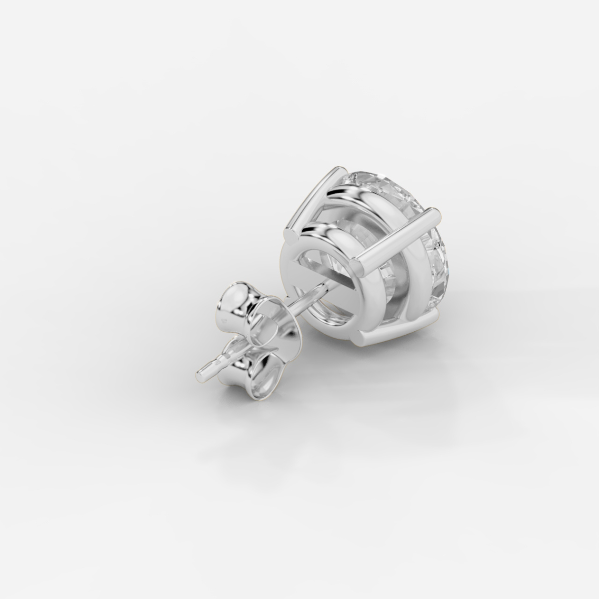 CUSTOM 10TCW F VVS2 LAB DIAMOND STUD