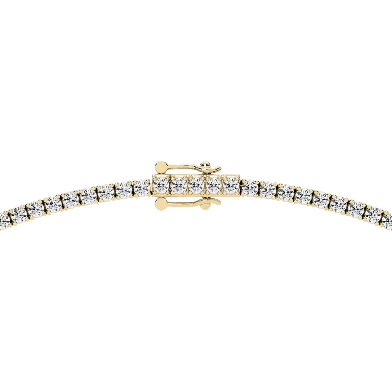 Classic Round Brilliant Diamond Tennis Necklace