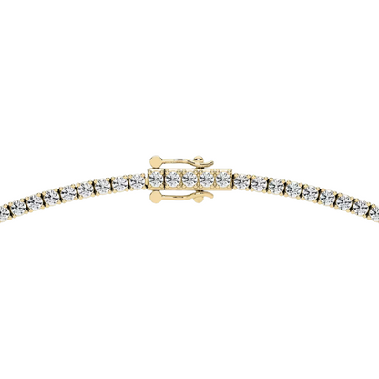 Classic Round Brilliant Diamond Tennis Necklace