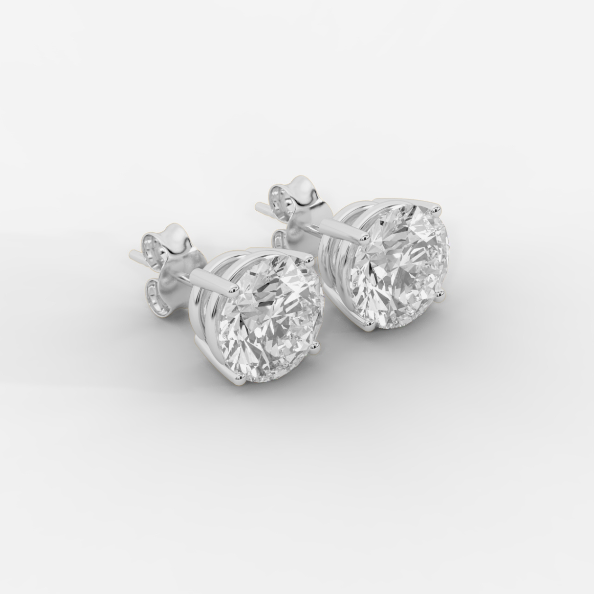 CUSTOM 10TCW F VVS2 LAB DIAMOND STUD