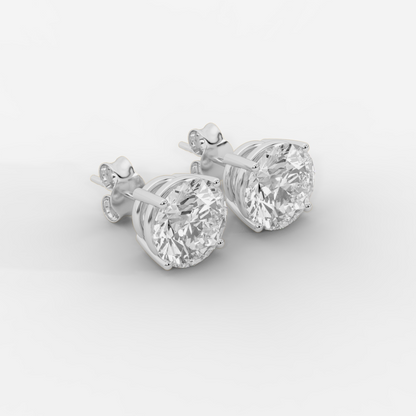 CUSTOM 10TCW F VVS2 LAB DIAMOND STUD