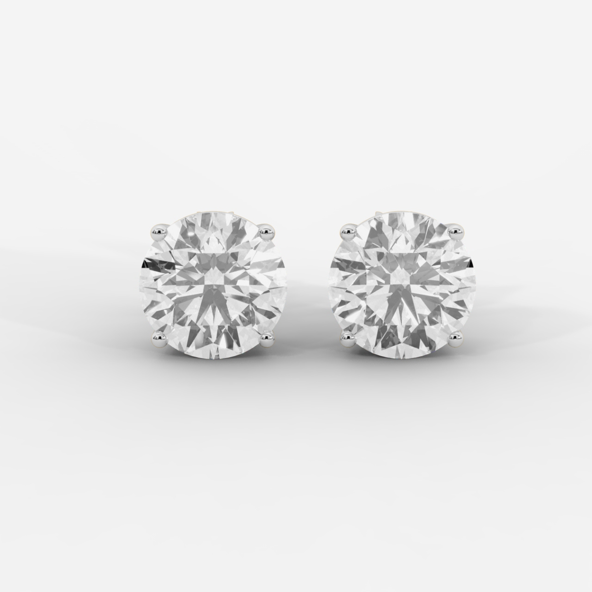 CUSTOM 10TCW F VVS2 LAB DIAMOND STUD