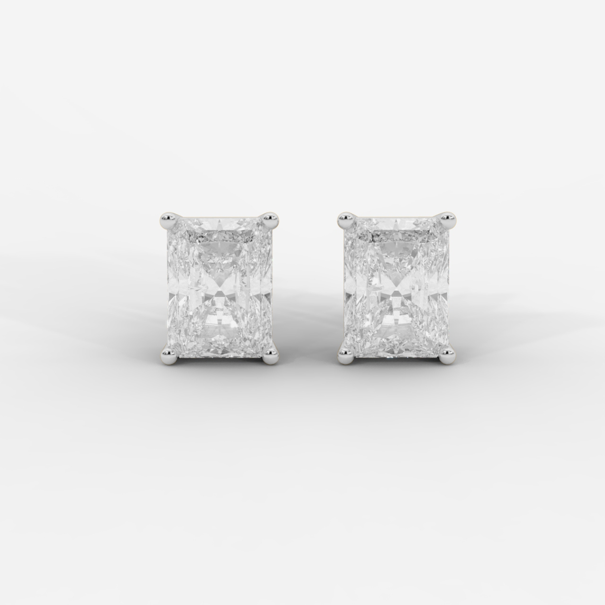 Radiant Cut Basket Studs