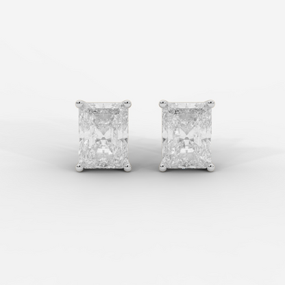 Radiant Cut Basket Studs