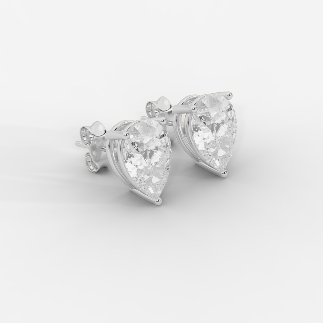 Pear Cut Basket Studs
