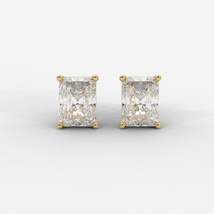Radiant Cut Basket Studs