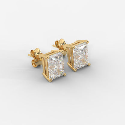 Radiant Cut Basket Studs