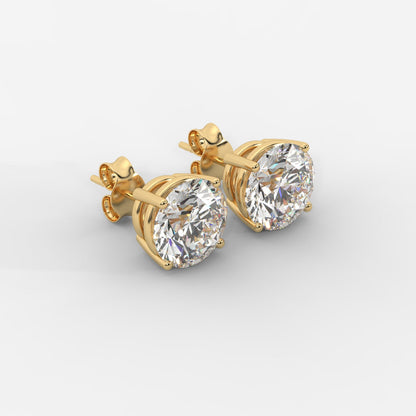 CUSTOM 4TCW G+ VVS2 LAB DIAMOND STUDS