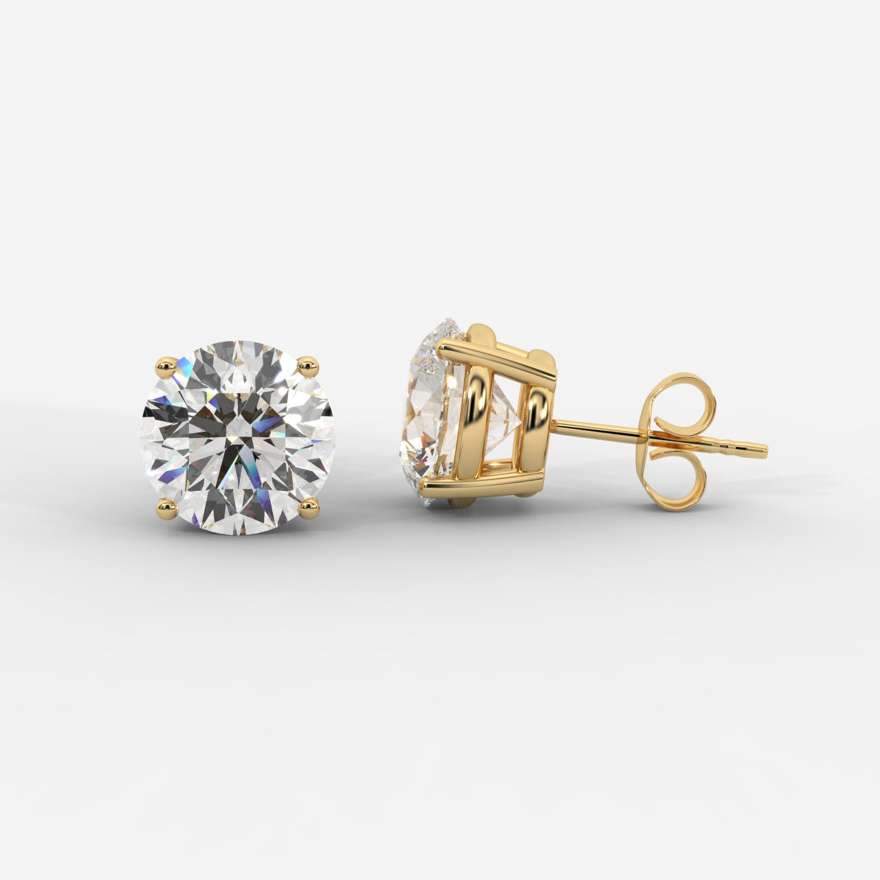 CUSTOM 10TCW F VVS2 LAB DIAMOND STUD