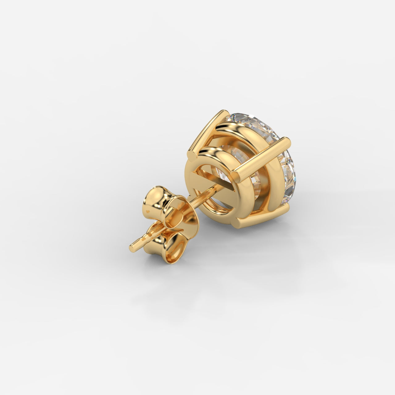 CUSTOM 4TCW G+ VVS2 LAB DIAMOND STUDS