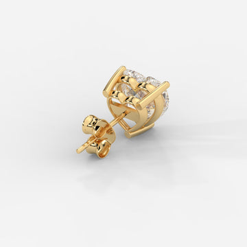 Heart Cut Basket Studs