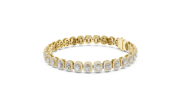 Opes Radiant Halo Tennis Bracelet 2102