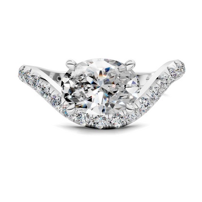 Lakeisha East-West Pavé Ring