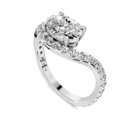 Lakeisha East-West Pavé Ring