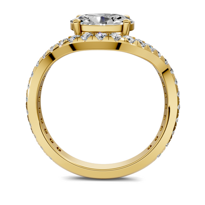 Lakeisha East-West Pavé Ring