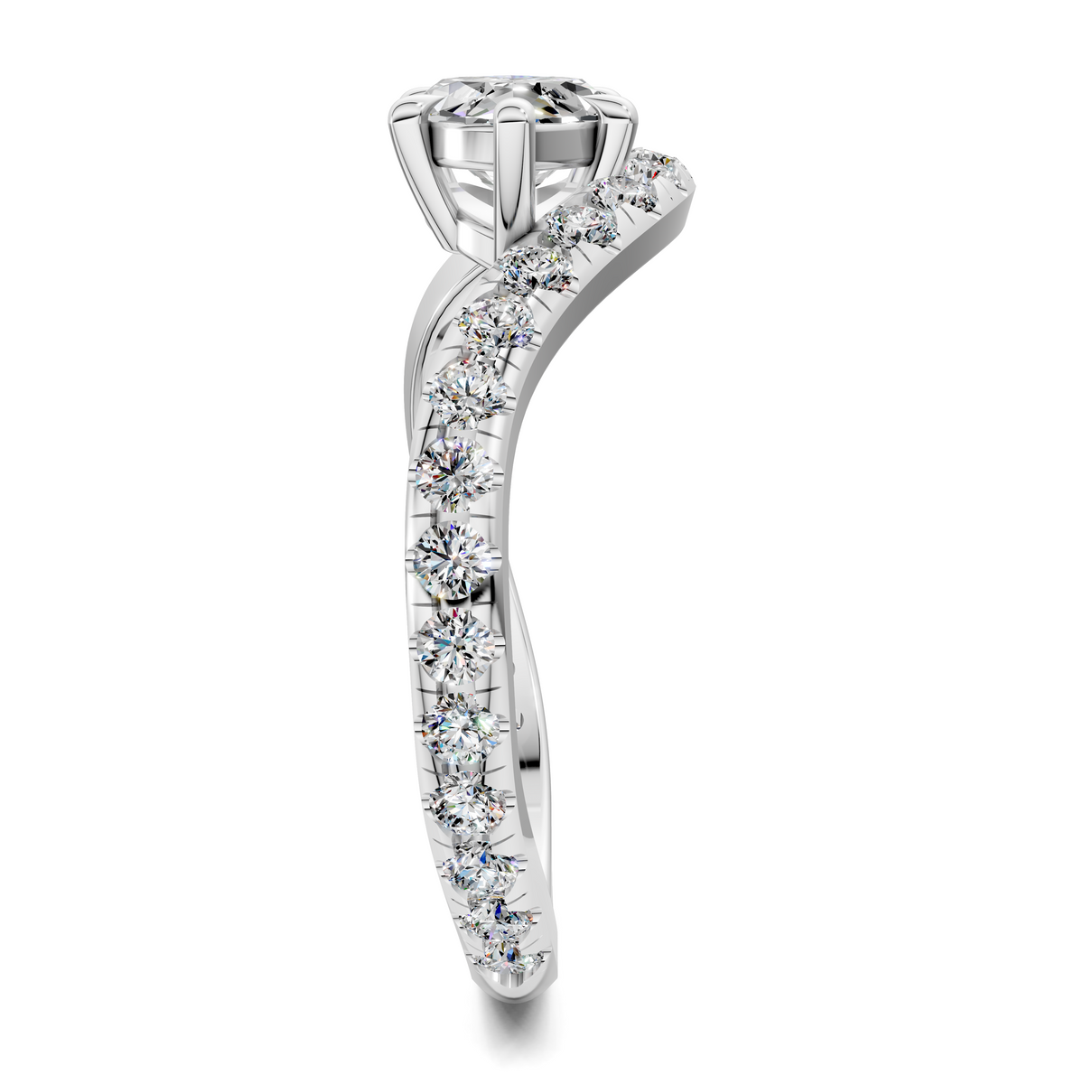Lakeisha East-West Pavé Ring