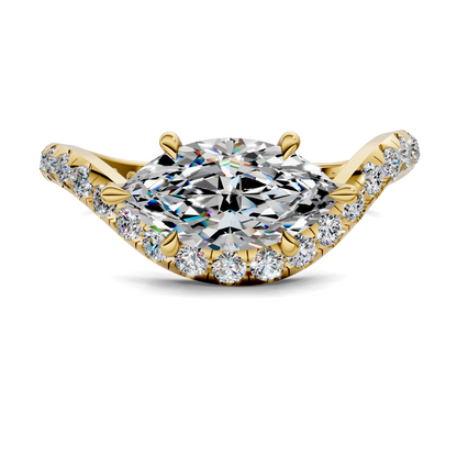 Lakeisha East-West Pavé Ring