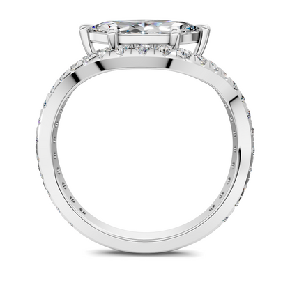 Lakeisha East-West Pavé Ring
