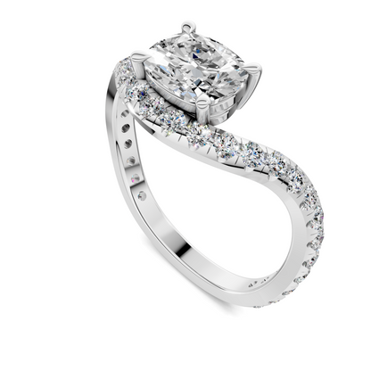 Lakeisha East-West Pavé Ring
