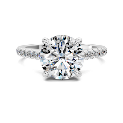 Hollie Hidden Halo Cathedral Pavé Ring