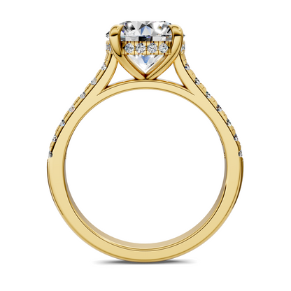 Hollie Hidden Halo Cathedral Pavé Ring
