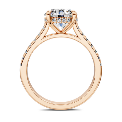 Hollie Hidden Halo Cathedral Pavé Ring