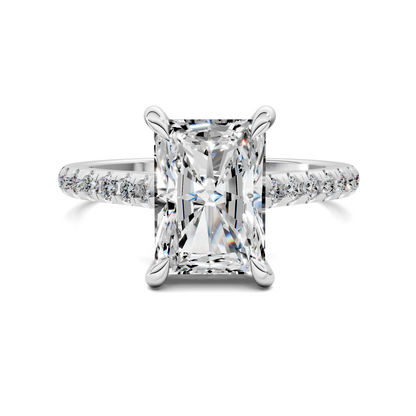 Hollie Hidden Halo Cathedral Pavé Ring