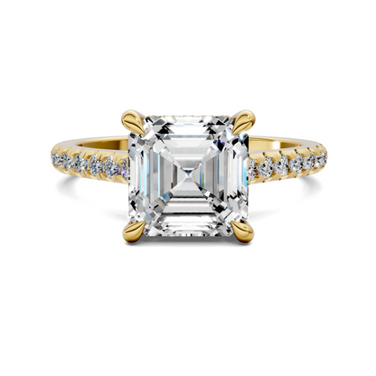 Hollie Hidden Halo Cathedral Pavé Ring