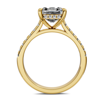 Hollie Hidden Halo Cathedral Pavé Ring