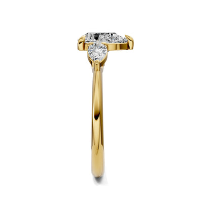 Emily Pear Three Stone Engagement Ring