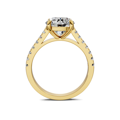 Aurora Pavé Diamond Engagement Ring