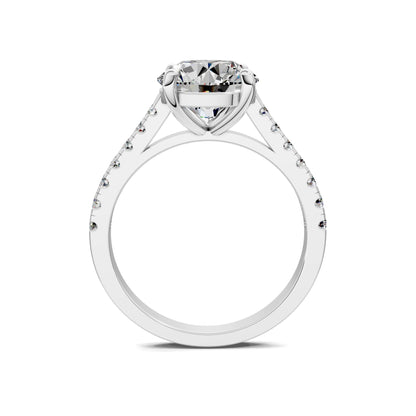 Aurora Pavé Diamond Engagement Ring