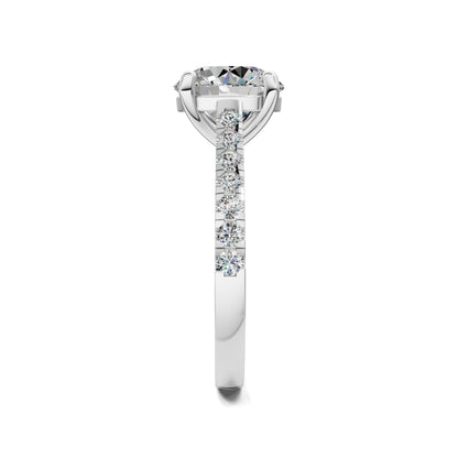 Aurora Pavé Diamond Engagement Ring
