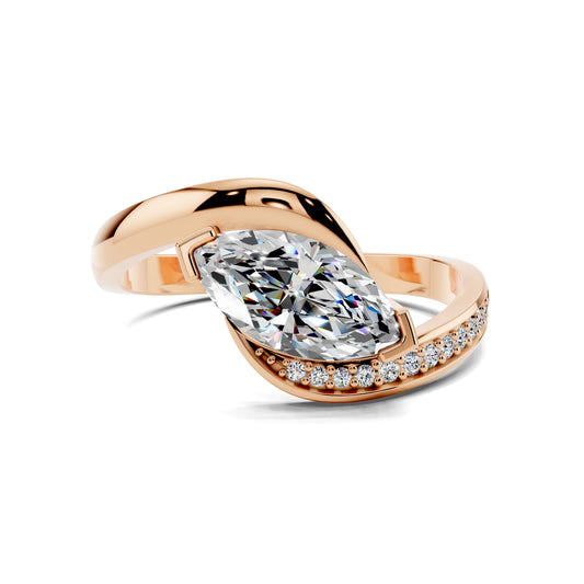 Hannah Marquise Mirage Bypass Ring