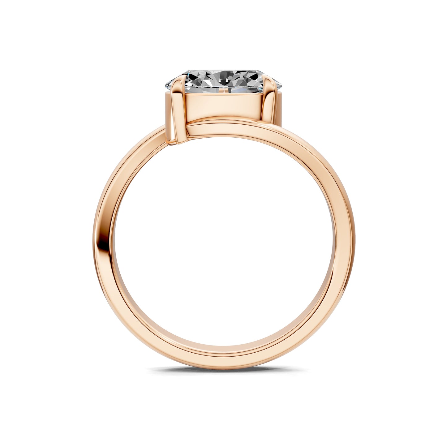 Samantha Solitaire Oval Bypass Engagement Ring