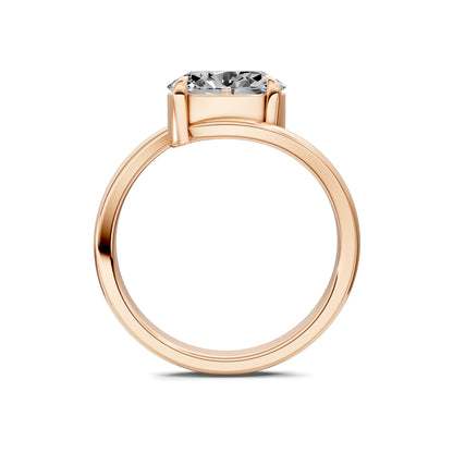 Samantha Solitaire Oval Bypass Engagement Ring