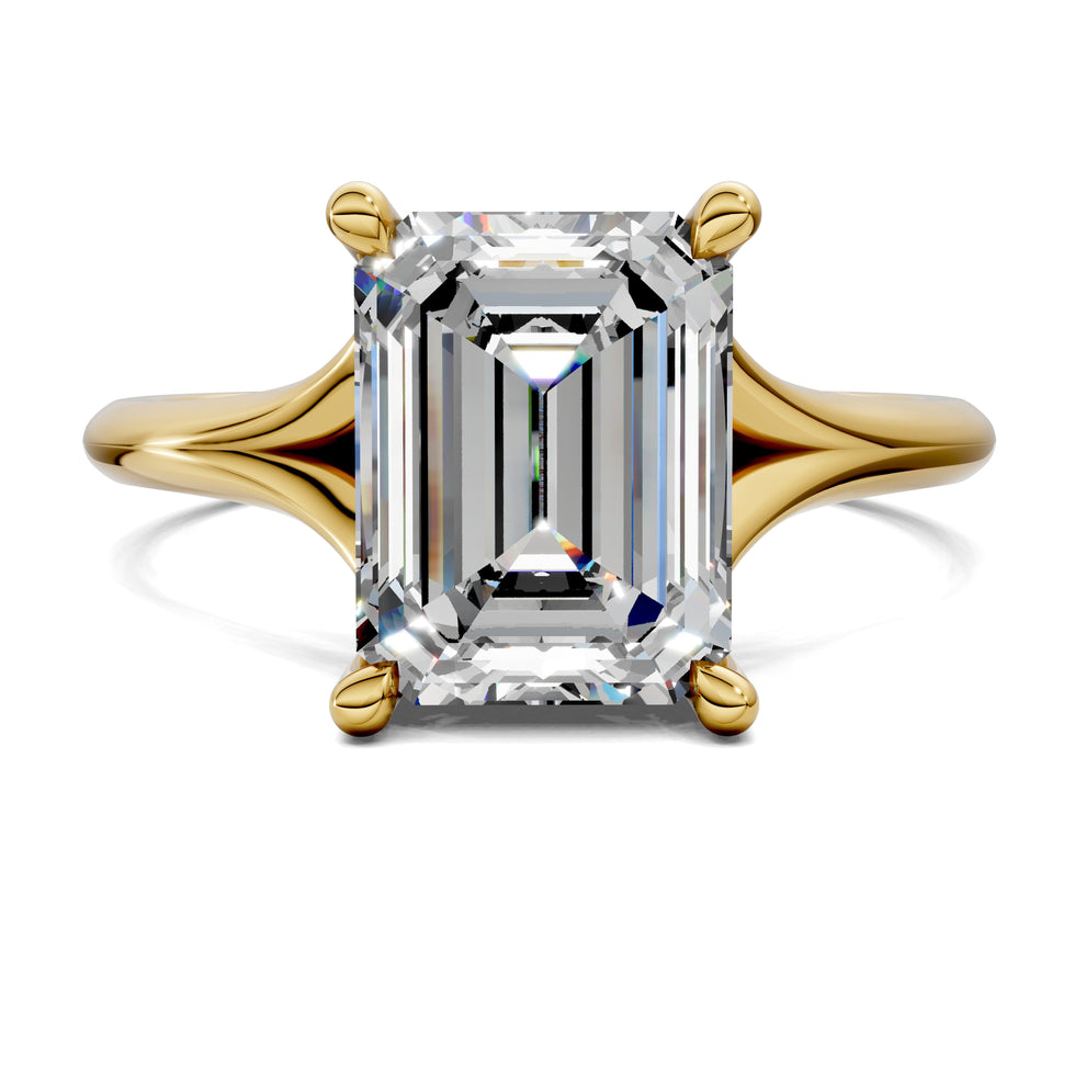 Taylor Split Shank Hidden Halo Engagement Ring